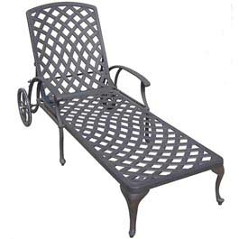 Tudor Cast Aluminium Sunlounger