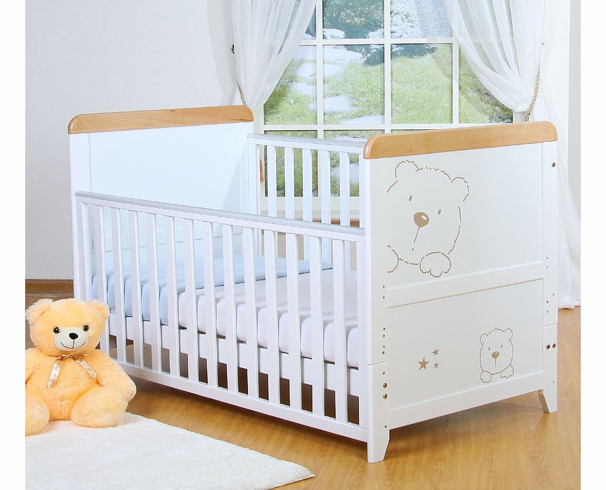 3 Bears White Cot