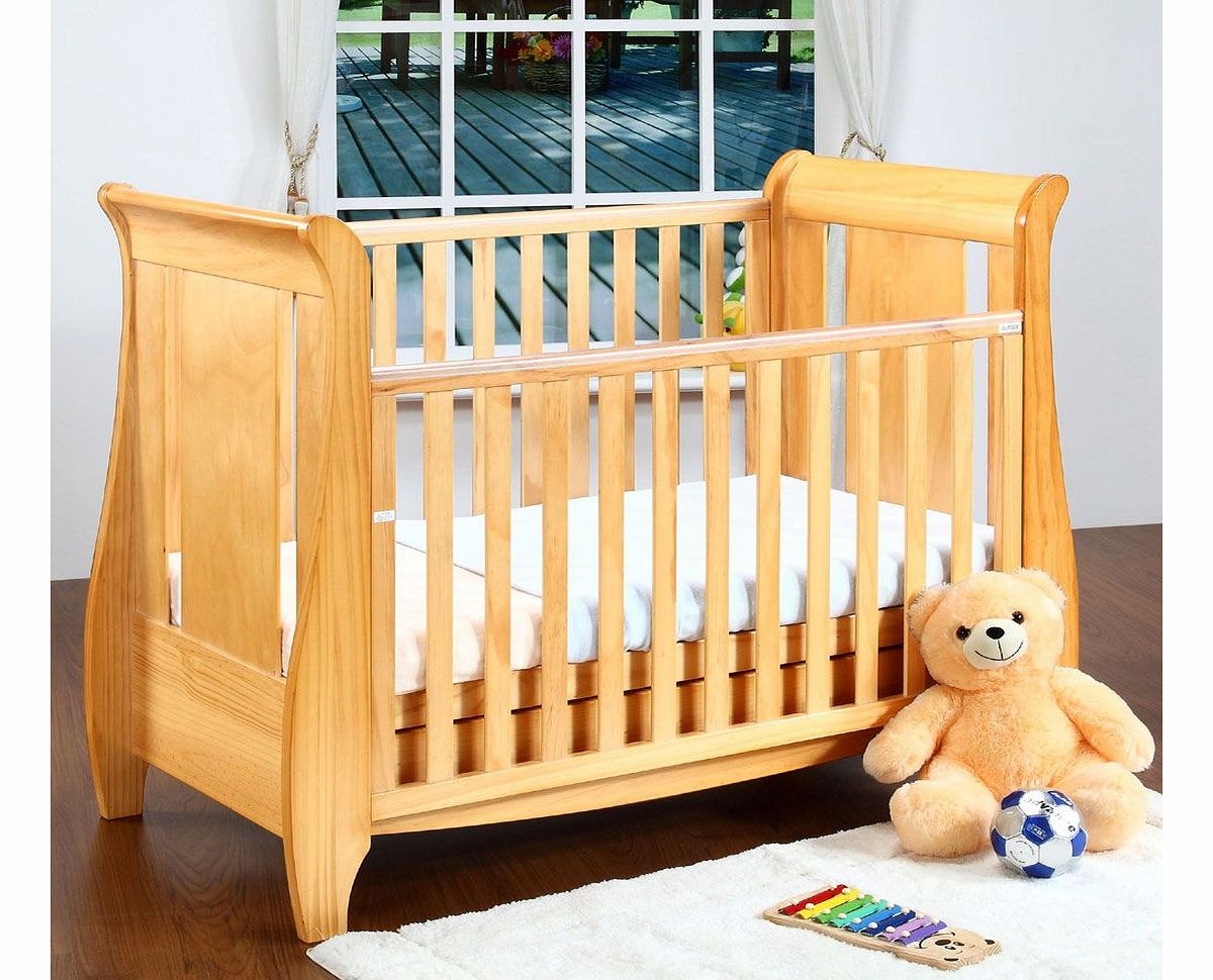 Katie Oak Sleigh Cot