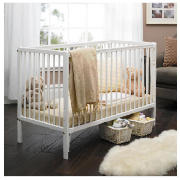 Louisa Dropside Cot, White