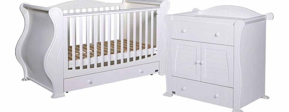 Tutti Bambini Marie White 2 Piece Roomset