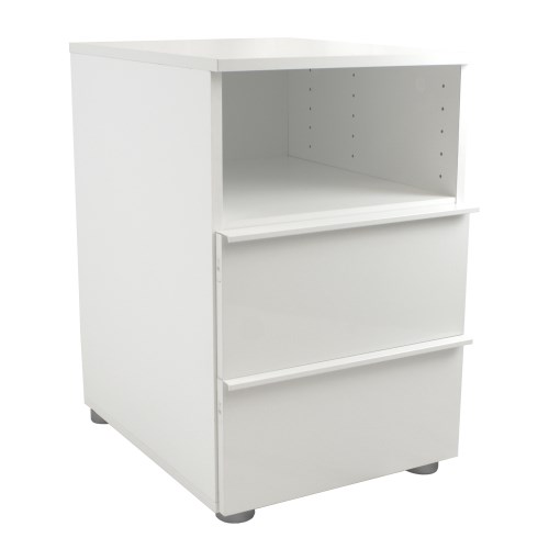 Billi Firenze High Gloss White Bedside Table