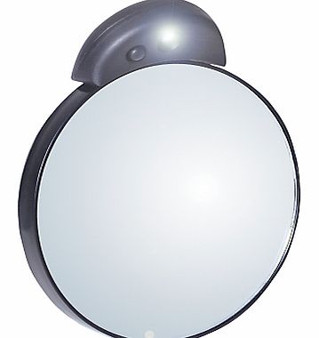 Tweezermate 10x Lighted Mirror, Silver