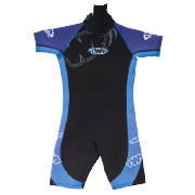 Wetsuit Shortie Kids age 2/3 Bright blue