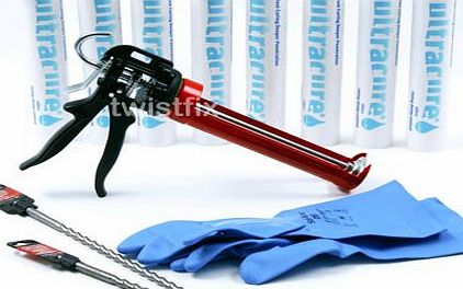 TWISTFIX DIY DAMP PROOF DPC INJECTION CREAM 380 KIT