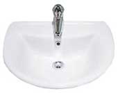 Entice Semi Recessed Washbasin 54cm 1 Taphole