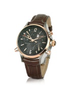 World Time 500 Series - Mens Brown Dual