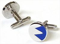 Tyler and Tyler Blue Zig Zag Cufflinks by