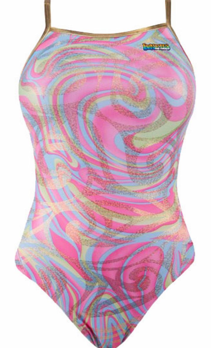 TYR Girls Groovy Shine Swimsuit Childrens