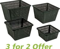 Ubbink XL Square Planting Basket 33x25cm - 3 pack