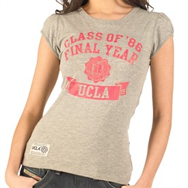 Womens Wade Class Of 86 T-Shirt Grey Marl