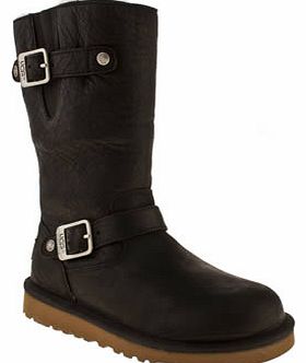 kids ugg australia black kensington girls