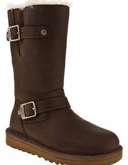 kids ugg australia dark brown kensington girls