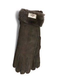 Ultra Long Turn Cuff Glove Chocolate