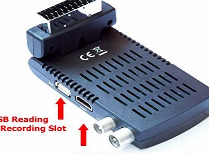 NEW Freeview Digital TV Receiver Tuner Scart Set Top Box & Recorder ANALOGUE TO DIGITAL TELEVISION CONVERTER 1 YEAR WHATEVER HAPPENS WARRANTY Record & Watch Via USB & SD CARD
