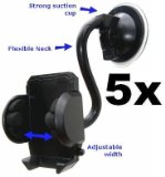 Ukdapper - 5x Bulk Lot Mobile Car Suction Mount Holder For Nokia 7373