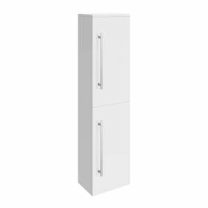 Design High Gloss White Tall Wall Mounted Cupboard