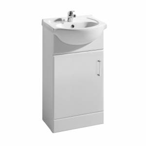 High Gloss White Beaufort 450 Basin & Cabinet