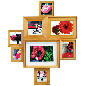 Huddle Medium Multi Natural Photo Frame