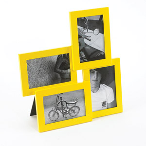 Lira Yellow Four Photo Frame