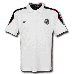 01-02 England Polo (unsponsored) - white