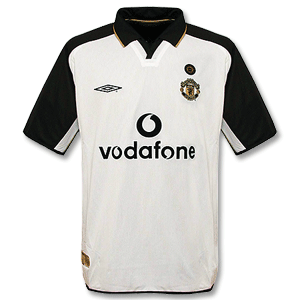 01-02 Man Utd Centenary Shirt - White - Players