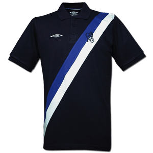 03-04 Chelsea D-stripe polo - navy