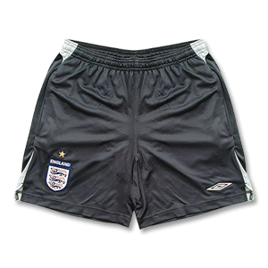 07-08 England Bench Poly Shorts - Dark Grey/Light Grey