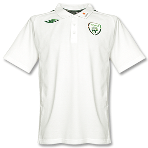 07-08 Ireland Travel Polo - White/Dark Green