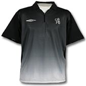 Chelsea Euro Poly Polo - Black Silver.