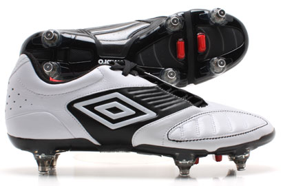 Geometra Pro-A SG Football Boots White/Black/Red