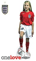 Girls England Away Football Shorts