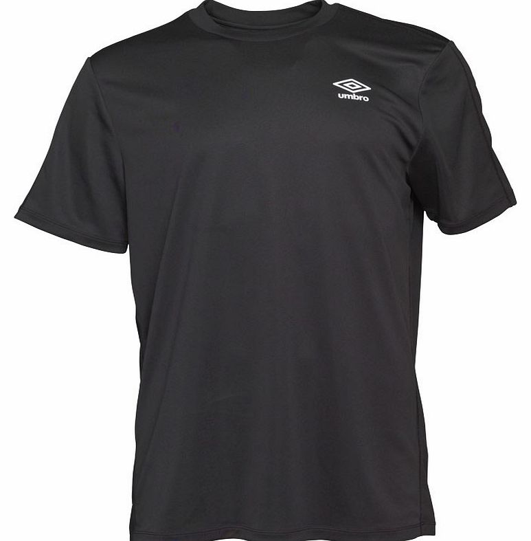 Mens Training Poly T-Shirt Black