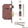 78mm Satin Chrome 5 Lever Sashlock With 2