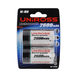 Value Rechargeable Batteries - 2 x D