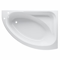 Right-Hand Corner Bath White