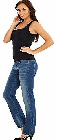 Unknown Ladies Straight Leg Jeans Womens Denim Blue Indigo Pants