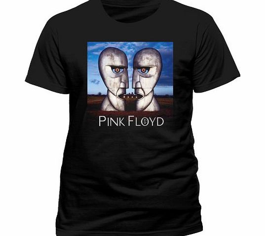 PINK FLOYD Mens Division Bell Short Sleeve T-Shirt, Black, Medium