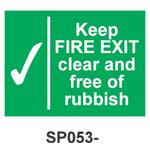 SAFETY PROCEDURE & FIRST AID SIGNS - SEMI-RIGI