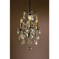 This is a stylish 3 light chandelier with plenty of crystal droplets and decoration which looks stun