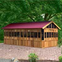 10x20 Gazebo Metal Roof