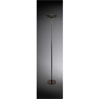 Contemporary black chrome halogen floor uplighter. Height - 183cm Diameter - 30cmBulb type - R7S tun