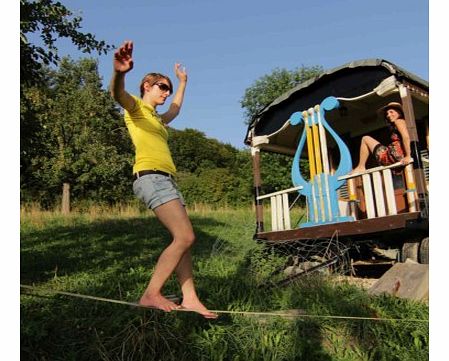 15 Metre Slack LineA slack line is a serious piece of equipment - and seriously good fun! Slack-lining is the sport of walking a small, flat nylon rope between two points. This Tight Rope Metre Slack Line is practised in the garden, on university cam