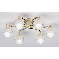 Unbranded 1732 6BP - Brass Plated Ceiling Light