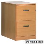 2 Drawer Filing Cabinet - Mahogany