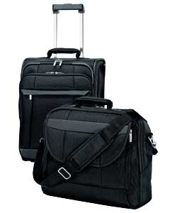 Material 1680D Nylon.Colour black. Business Case comprises :2 compartments, 1 flap pocket and 4 exte