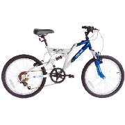 The Vertigo Etna 20 dual suspension mountain bike offers 6 Shimano gears with Falcon shifters and 20