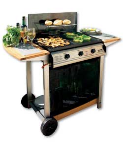 3 Burner Flatbed Gas BBQ