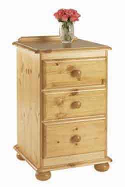 3 DRAWER BEDSIDE