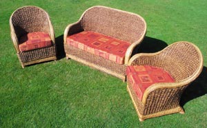 3 Piece Rattan Suite